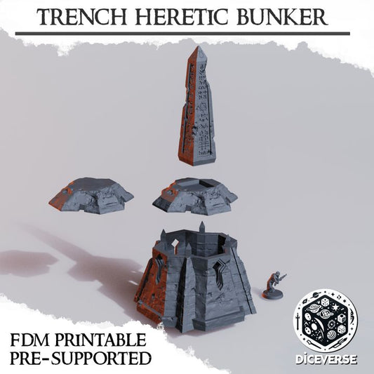 Heretic Bunker - Trench Crusade Bunker Terrain Kit