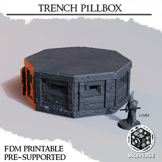 Trench Pillbox - Trench Crusade Modular WWI/WWII-Style Bunker Terrain