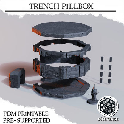 Trench Pillbox - Trench Crusade Modular WWI/WWII-Style Bunker Terrain