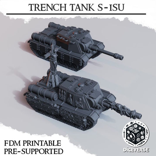 Trench Tank S-ISU - Trench Crusade Mobile Artillery Tanks