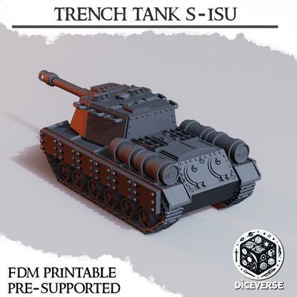 Trench Tank S-ISU - Trench Crusade Mobile Artillery Tanks
