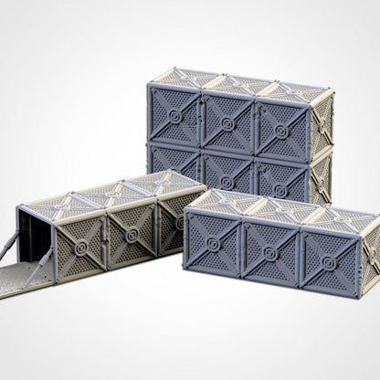 Provisions & Containers – Sci-Fi Scatter Terrain for 28–32mm Wargames