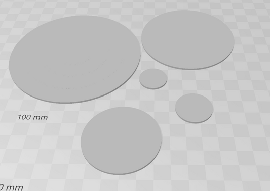 RPG Miniature Bases – 3D Printed Bases for 28–32mm Tabletop Gaming