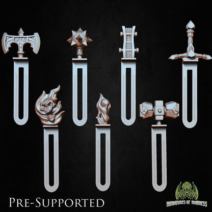 Armory of the Ancients – Fantasy Weapon Bookmarks (Single or Full Set)