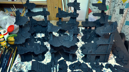 Concrete Building Ruins – Modular Terrain for 28–32mm Wargames