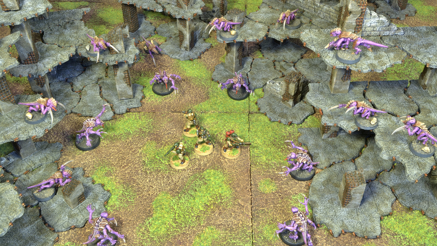 Concrete Building Ruins – Modular Terrain for 28–32mm Wargames