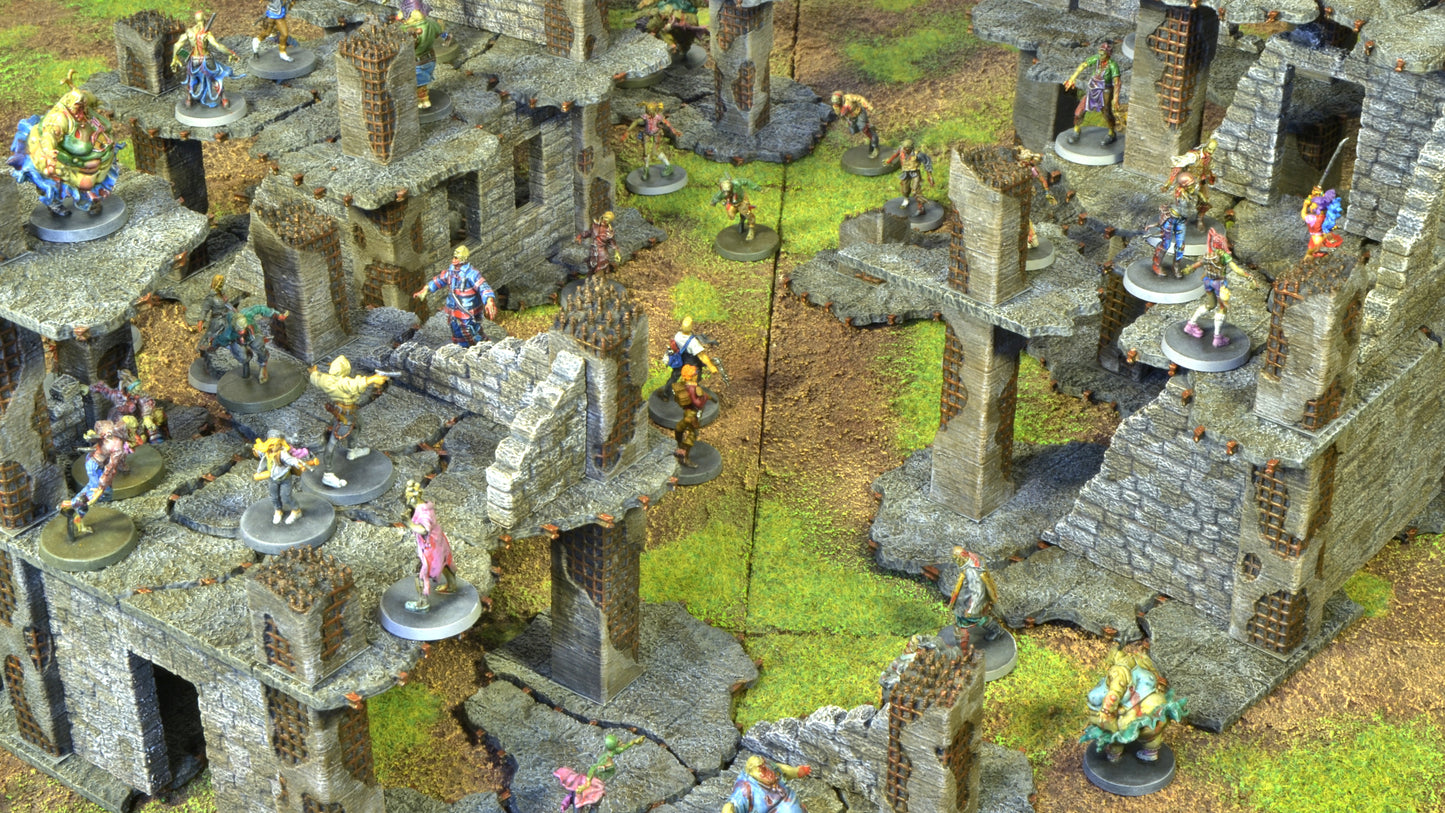 Concrete Building Ruins – Modular Terrain for 28–32mm Wargames