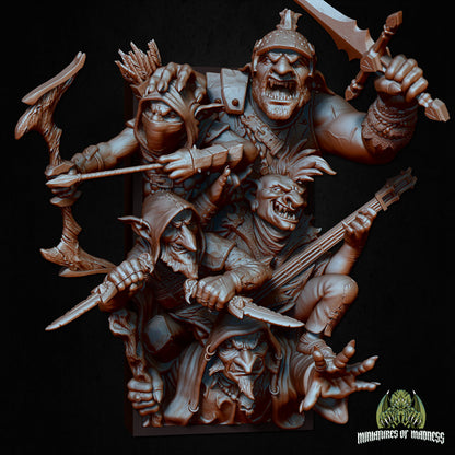 Mischief Shelf Mob – Goblin Book Nook or Bookend Set