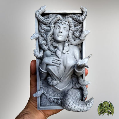 Gaze of the Gorgon – Medusa Themed Book Nook or Bookend Set