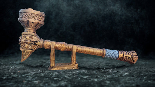 Rumble of the Depths – Dwarven Themed Cosplay Battle Hammer