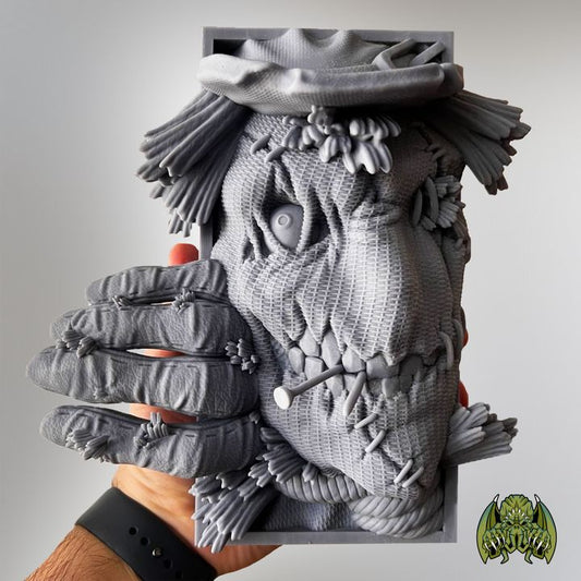 Harvest Horror – Scarecrow Book Nook or Bookend Set