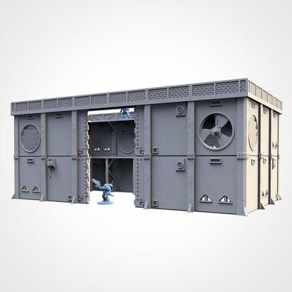 Modular Defenses – Industrial Wall System for 28–32mm Wargaming