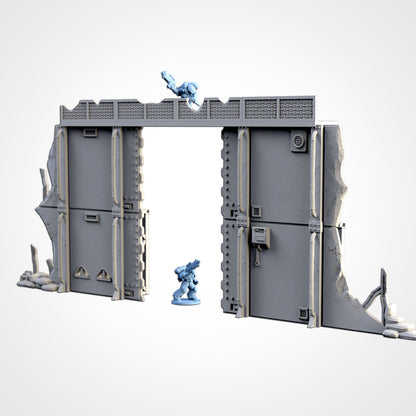 Modular Defenses – Industrial Wall System for 28–32mm Wargaming
