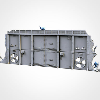 Modular Defenses – Industrial Wall System for 28–32mm Wargaming