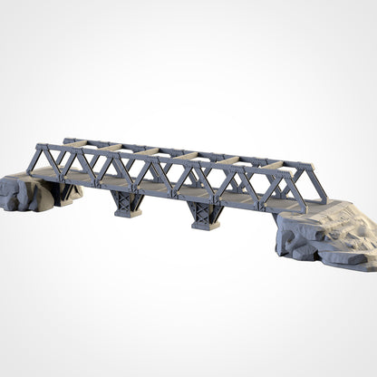 Metallic Bridges | 3D Printed Sci-Fi & Industrial Terrain for 28–32mm Wargaming