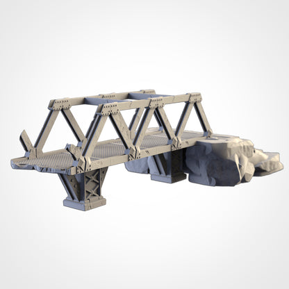 Metallic Bridges | 3D Printed Sci-Fi & Industrial Terrain for 28–32mm Wargaming