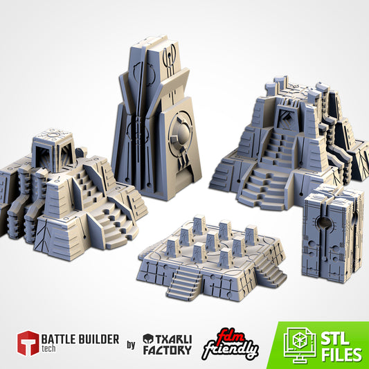 Xenos Pyramids – Modular Alien Monuments for 28–32mm Sci-Fi Games