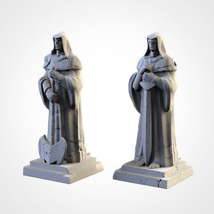 Ruined Statues – Ancient Monument Terrain for 28–32mm Games