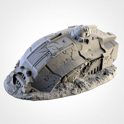 Destroyed Titan – Crashed God-Engine Wreckage for 28–32mm Games