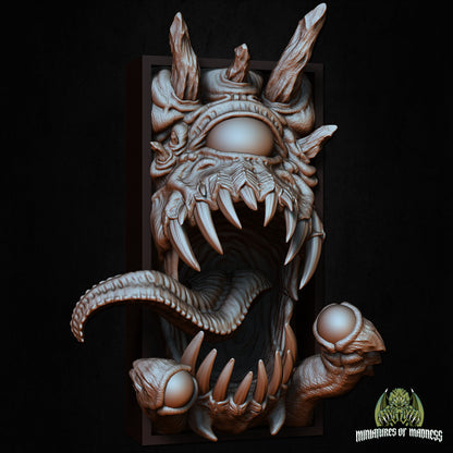 Void Watcher – Beholder Inspired Book Nook or Bookend Set