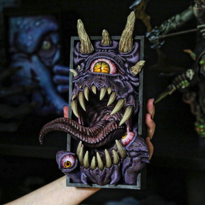 Void Watcher – Beholder Inspired Book Nook or Bookend Set